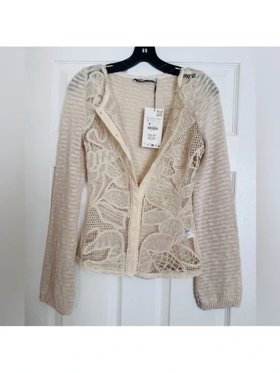 NWT! Zara Combination Knit Sweater - Picture 1 of 6